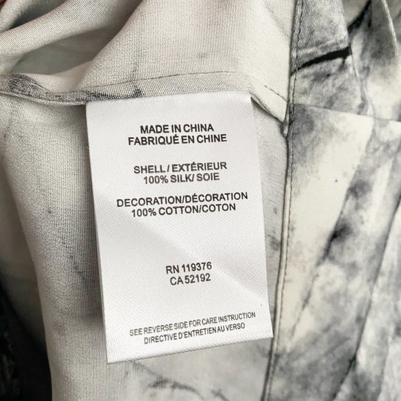 Helmut Lang "Terrene" Short Sleeve Printed Black/ White Top, size XS - Picture 5 of 8